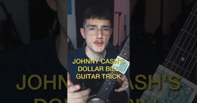 Johnny Cash dollar bill guitar trick… #guitar #guitarist #guitarplayer #guitartricks #musician